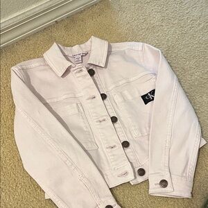 Calvin Klein Kids Light Pink Jean Jacket